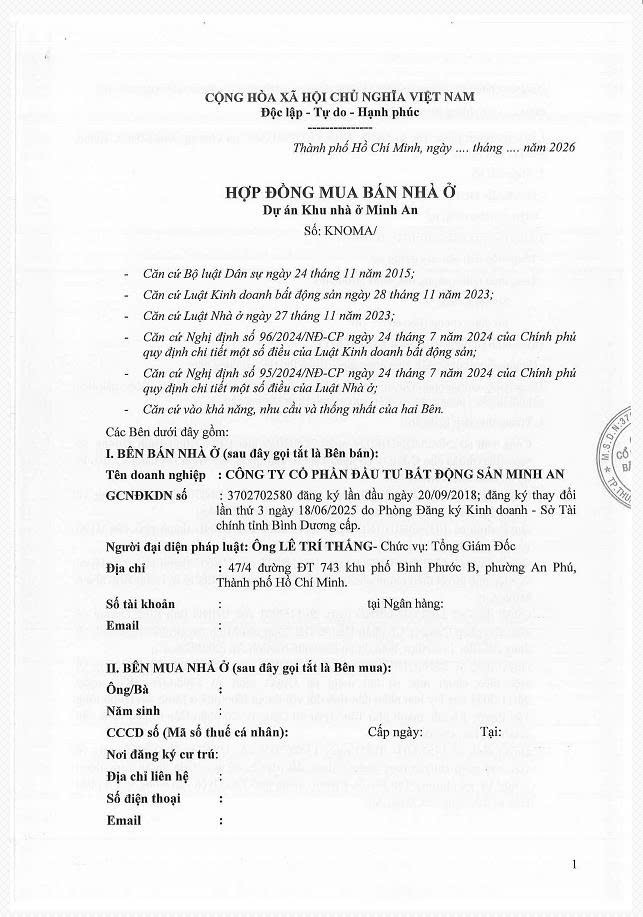 MẪU HỢP ĐỒNG